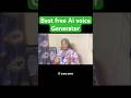 100% FREE &amp; Realistic Ai Voice Generator (Best  for African folktale)
