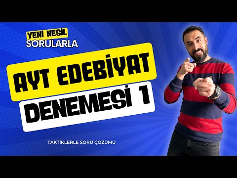 AYT EDEBİYAT DENEME KAMPI 1.GÜN / Soru Çözümleri ile Full Tekrar