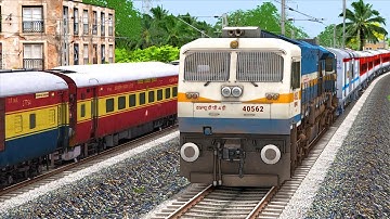 ICF RAJDHANI vs LHB RAJDHANI EXPRESS PARALLEL RACE | BUMPY RAILROAD | TRAIN SIMULATOR | NTG GAMING