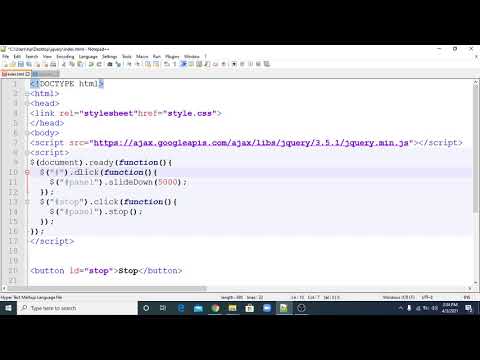 jquery tutorial in bangla stop() part 9