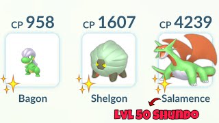 Pokemon GO, But I Only use Shiny Bagon Evolution Line!