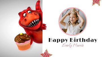 Free 3D Animation Fun Cartoon Happy Birthday Intro Template (Customizable) - Fl