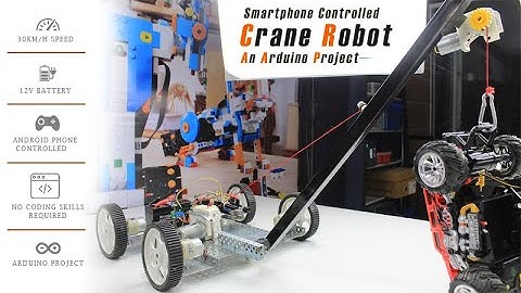 Working Demo | Android Phone Controlled Arduino Robotic Crane | DIY | ESP8266 | L239d