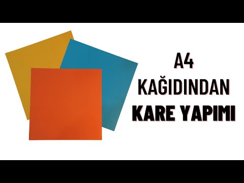 Video: Dikdörtgenden Kare Nasıl Yapılır