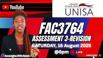 FAC3764 ASSESSMENT 3 REVISION || UNISA || 2025