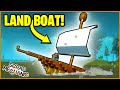 This Boat FLOATS ON LAND! I built Thor's Hammer & more! // Scrap Mechanic Glitch-Weld-It #4