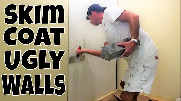 Skim Coat Ugly Textured Walls with a Paint Roller ...