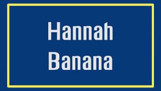 Hannah Banana