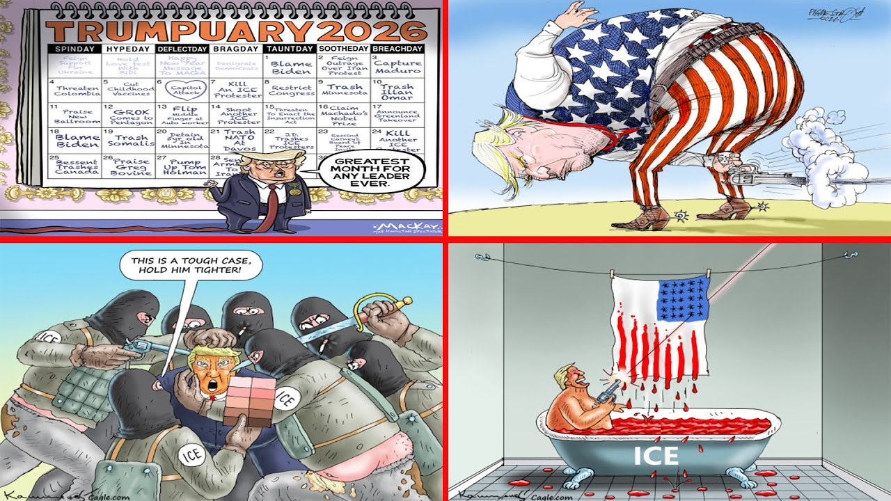 😂 Trump Satire, Humor & Caricatures | Today’s Funniest American Political Cartoons || The Trump Show
