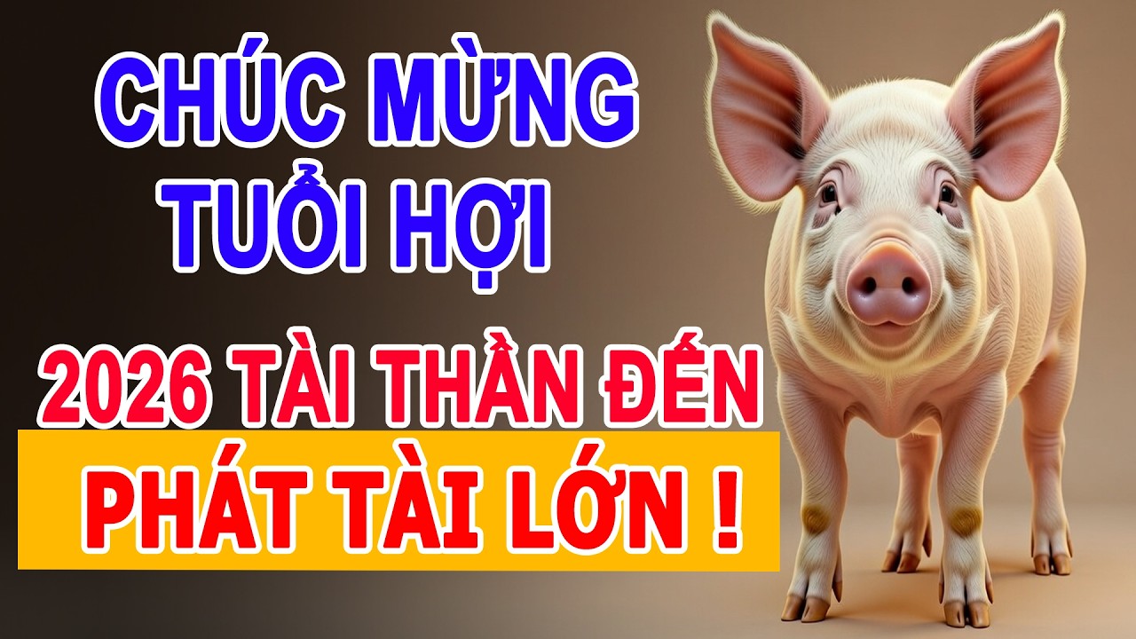 Tử vi Tuổi Hợi 2026: Tài Khố Đại Khai Kho Tiền Mở Rộng Đón Tài Lộc Lớn, Gia Đạo Hưng Vượng #tuvi2026