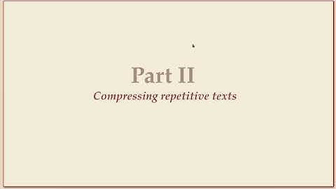 COMP526 (Fall 2022) 7-6 §7.5 Run-length encoding