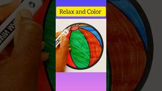 Relax and Color 💯🖍️ | Stress Relief Coloring| Coloring Page For All Ages! #short #mindfulmoments
