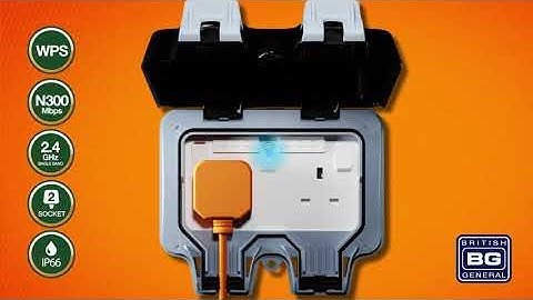 BG Storm Weatherproof IP66 WiFi expanding 13A 2G Outdoor Socket | Screwfix