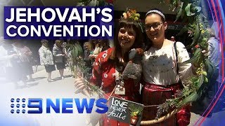 Melbourne’s Marvel Stadium kicks off Jehovah’s Witness convention | Nine News Australia screenshot 2