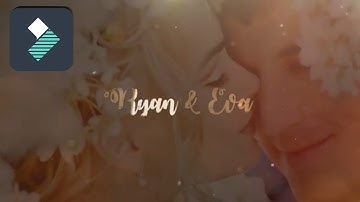 How to Create Gold Wedding Title Animation | Filmora 9 | Flix Tutorial