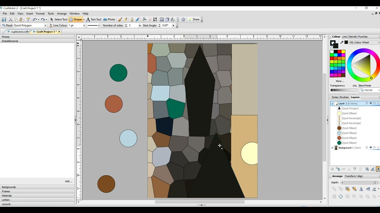 Photo to Shapes in CraftArtist