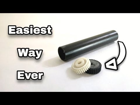 how to make a gear of any size using PVC pipe | creative diy