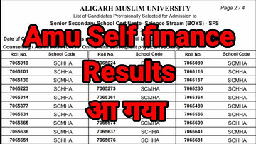 Amu self finance result आ गया | amu self finance result | amu self finance class 11th result 2022