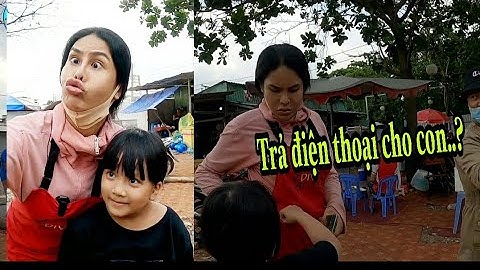 Cát Thy xéo xắt mặt khi đứa bé "Đòi lại điện thoại" | Bánh Tráng Trộn Diva Cát Thy
