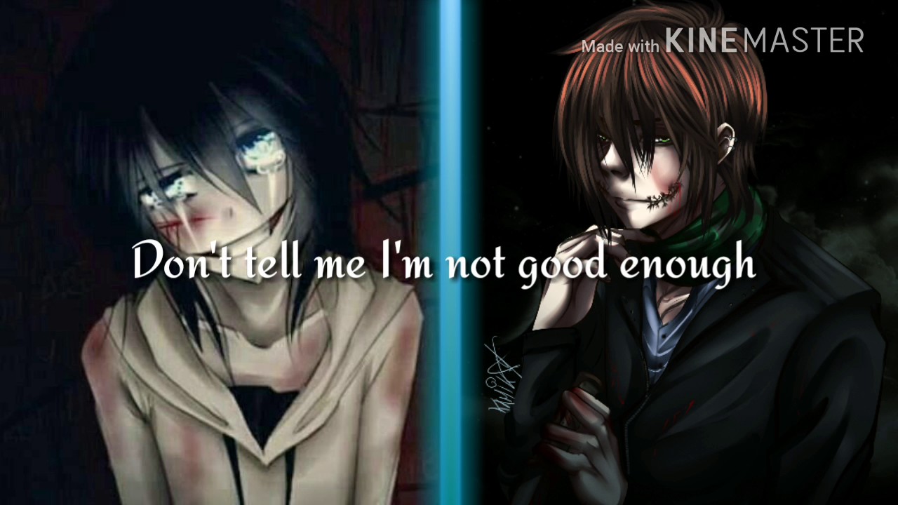 Nightcore🎵-Unbreakable (Switching Vocals)- Lyrics  (Jeff the killer and homicidal Liu)