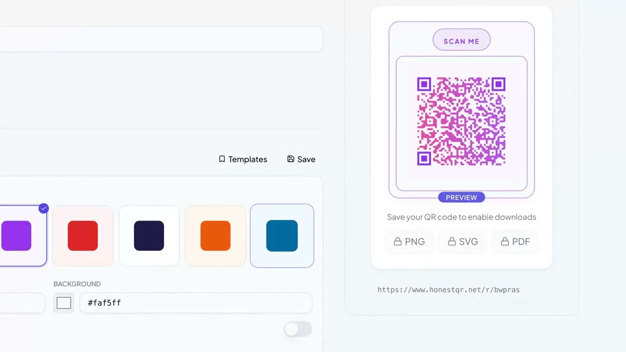 Honest QR Demo — Create Custom QR Codes with Scan Tracking