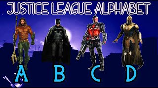 Justice League Members and DC Comics Superheroes Characters in alphabetical order