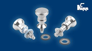 Indexing plungers from KIPP in Hygienic DESIGN