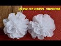 DIY Flor de Papel Crepom (Cravo) - Carnation Flower