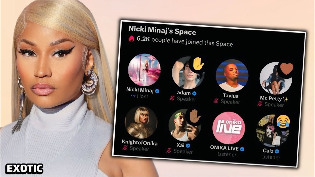 Nicki Minaj reveals on spaces she can no longer wait till next year to release her new album 🍵
