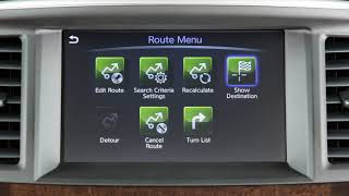 2019 INFINITI QX60 - Route Menu (if so equipped)