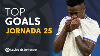 Todos los goles de la Jornada 25 de LaLiga Santander 2021\/2022