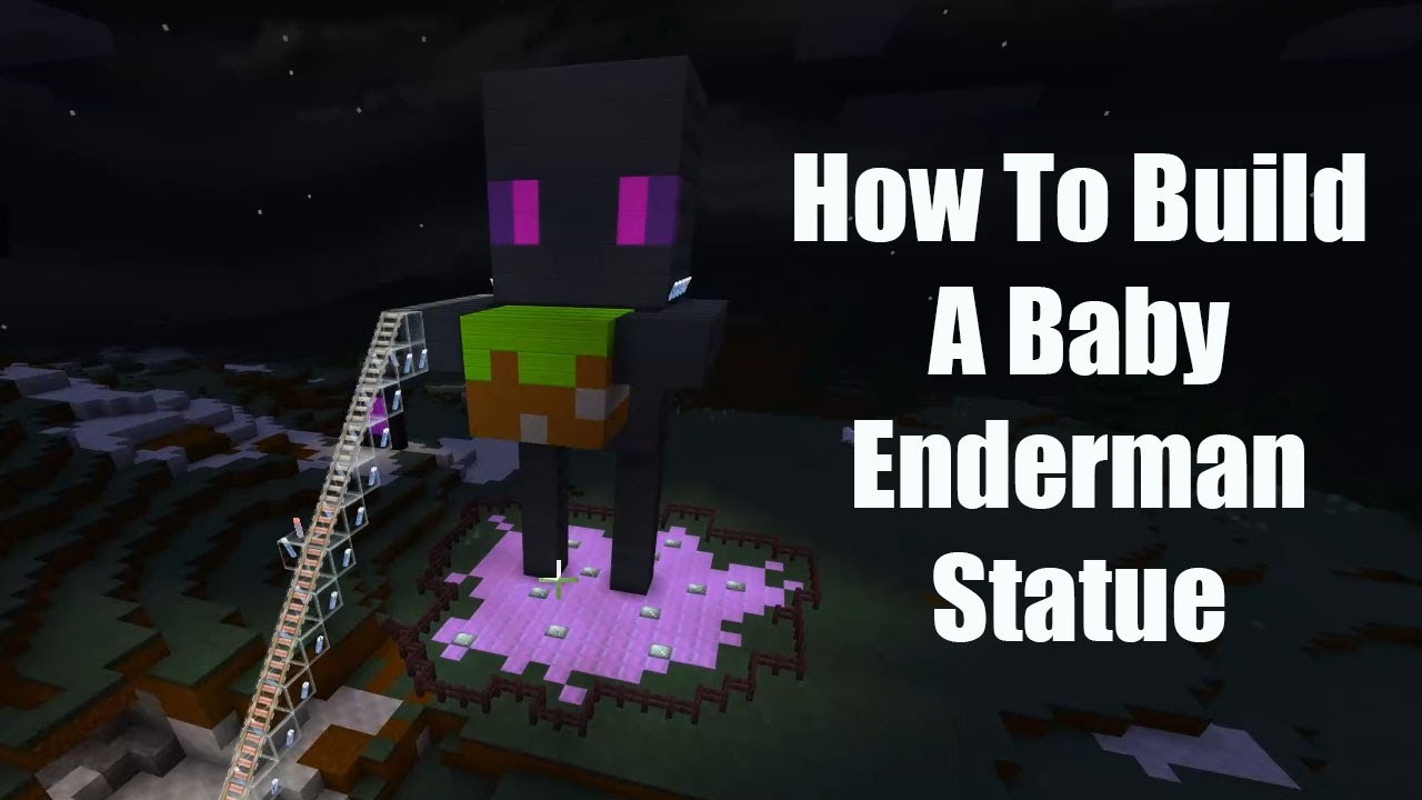 How To Build A Baby Enderman Statue (Easy) - YouTube