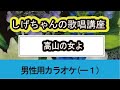 「高山の女よ」しげちゃんの歌唱レッスン講座 / 大江 裕・男性用カラオケ(-1)