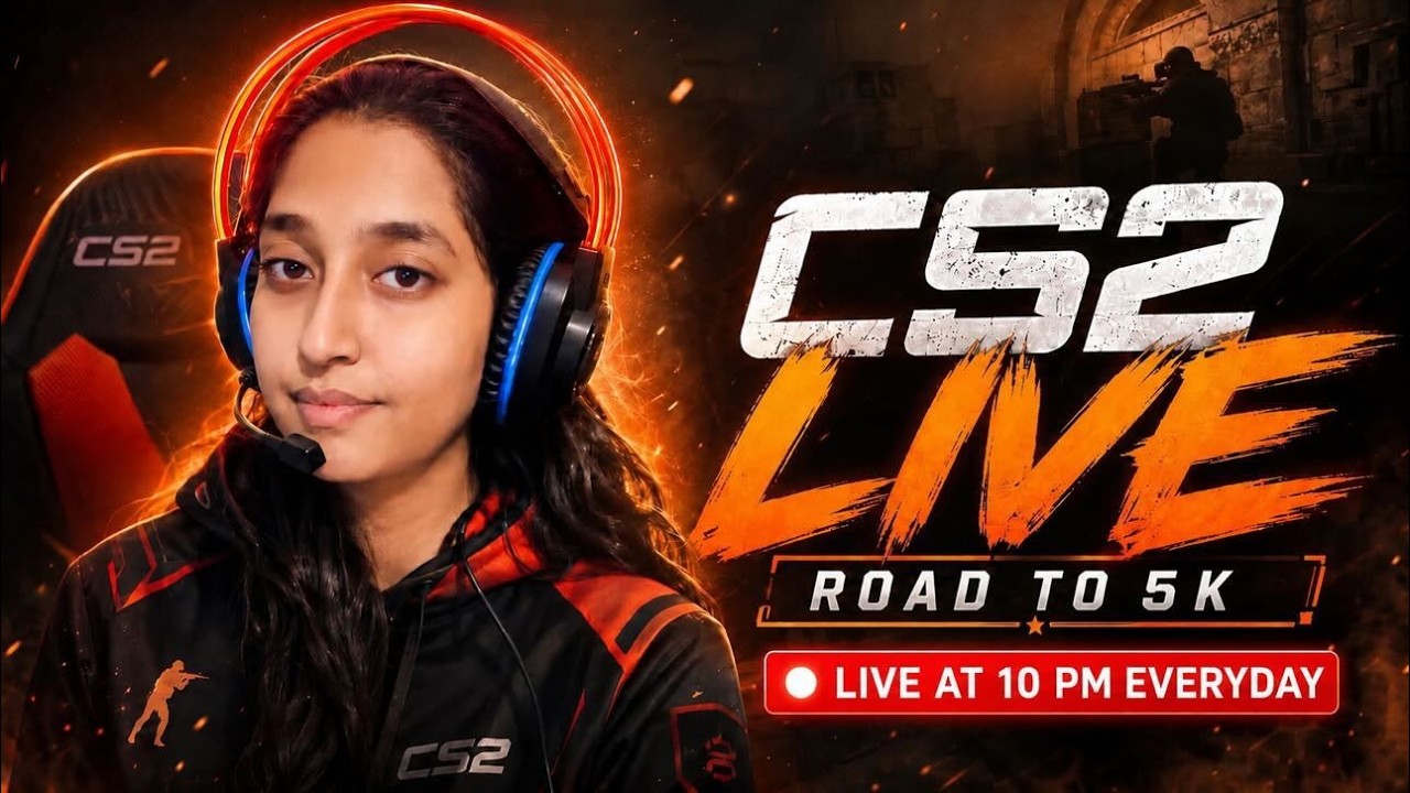 CS2 Live rank push with G-Girl Gaming ~ #cs2 #cs2live #gamergirl