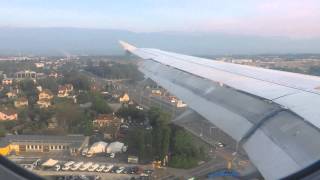 Brussels Airlines A319 landing at Geneva Airport [FULL HD 1080p)