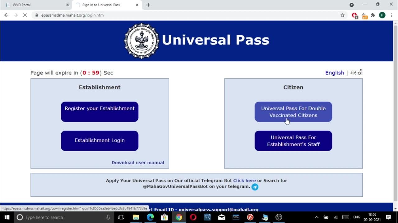 over 60 travel pass application