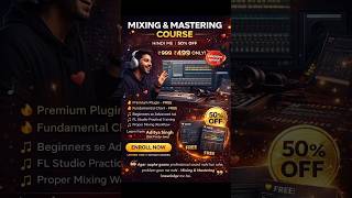 Mixing &amp; Mastering Course (Hindi)₹999 → ₹499 ❤️Free Plugin 🎁 #flstudiohubtips #flstudiotutorial