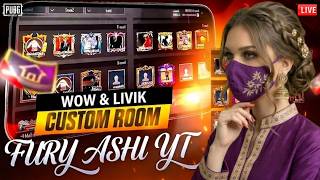 PUBG Mobile Live|500 CASH & 120 UC  Custom Rooms | Pubg Custom Rooms | FURY ASHI YT is Live 4.4❤️ screenshot 4
