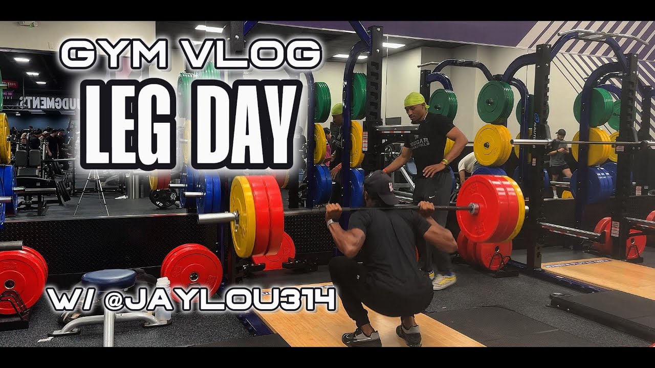 GYM VLOG | Leg Day w @Jaylou314 - YouTube