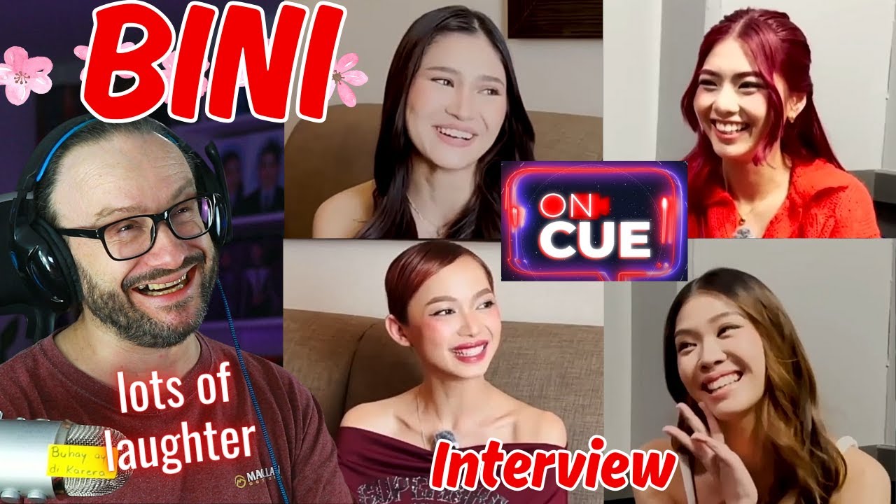 time to laugh!!! ON CUE with BINI - Interview with MIKHA - STACEY - JHOANNA - GWEN reaction