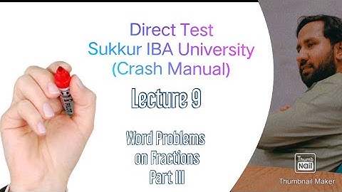 Direct Test Sukkur IBA University (Crash Manual) Practice 20