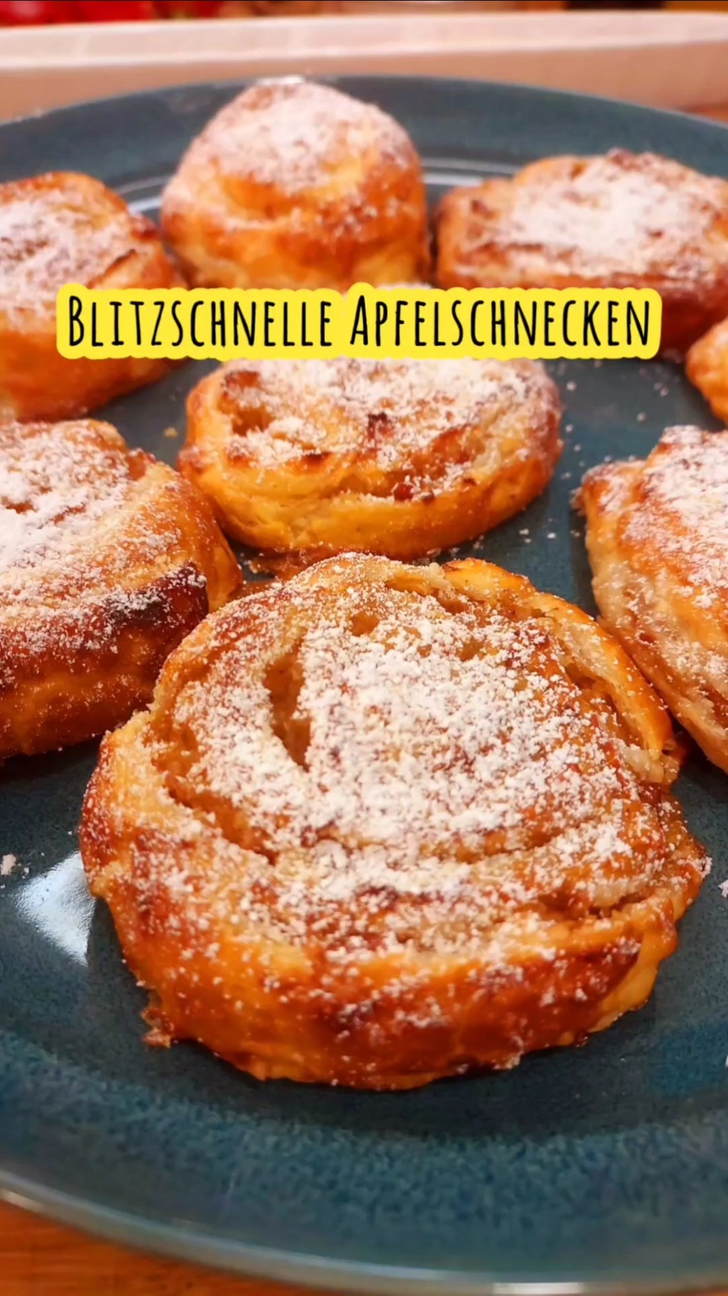 Blitzschnelle Apfelschnecken aus Blätterteig 🍎🍏 schnell und einfach ...