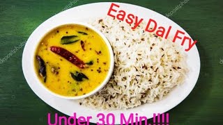 Easy and healthy dhaba style dal fry jira rice recipe  #जीरा राइस दाल फ्राई # jira rice dalfry