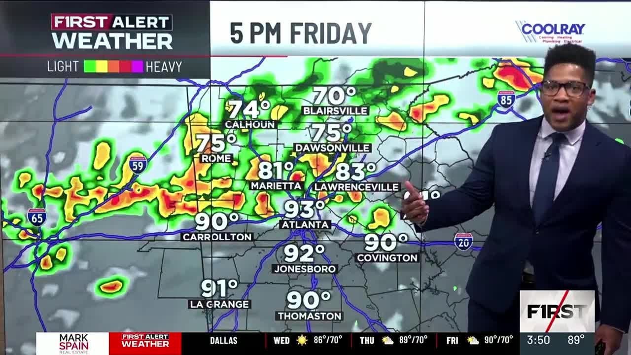 First Alert | Rain chance increasing; storms likely Saturday - YouTube