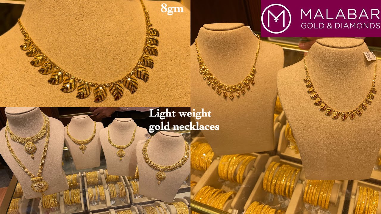 Buy Unique Leaf Design One Gram Gold Light Weight Necklace Buy Online