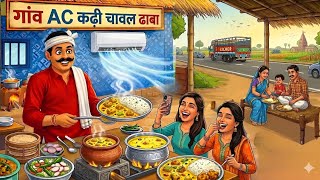 Village AC Curry Rice| gaw ka AC kadhi chawal dhaba | hindi kahaniyan |moral Stories