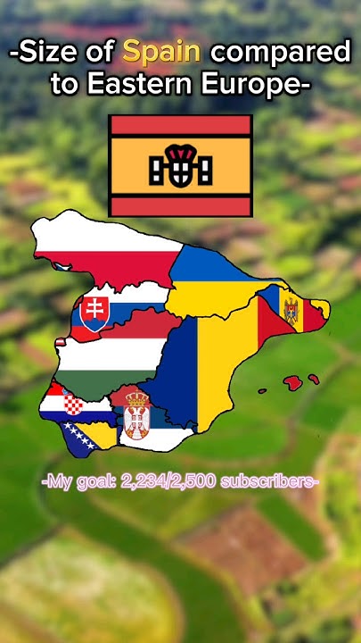 Size Of Spain Compared To Us -Size of Spain compared to Eastern Europe- #mapping #europe #spain #