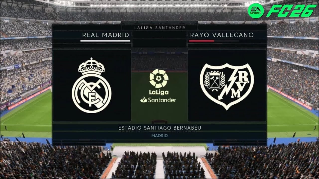 FC 26 - Real Madrid vs. Rayo Vallecano | La liga 25/26 Full Match | PC ...