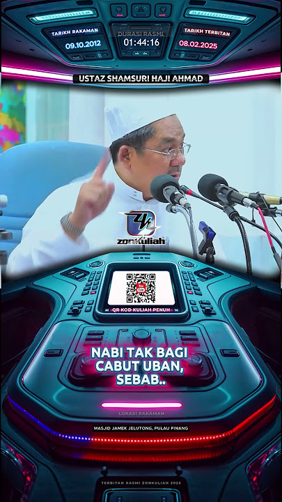 Jangan Cabut Uban & Hukum Hitamkan Rambut Beruban - Ustaz Shamsuri Ahmad #zonkuliah #ustazshamsuri