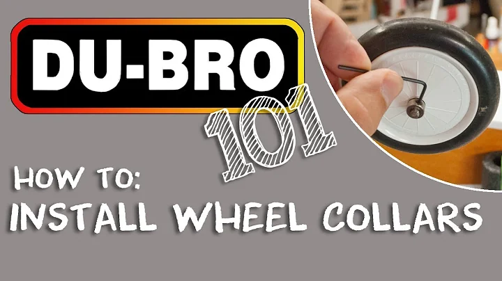 Du-Bro 101 - How to Install DU-BRO RC Airplane Landing Gear Wheel Collars
